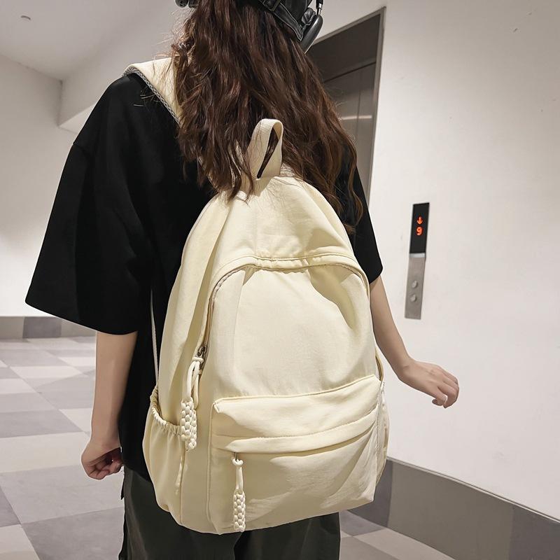 School Bag Female Japanese Style Simple Campus High School Student Backpack Junior High School Student Travel Backpack Large Capacity