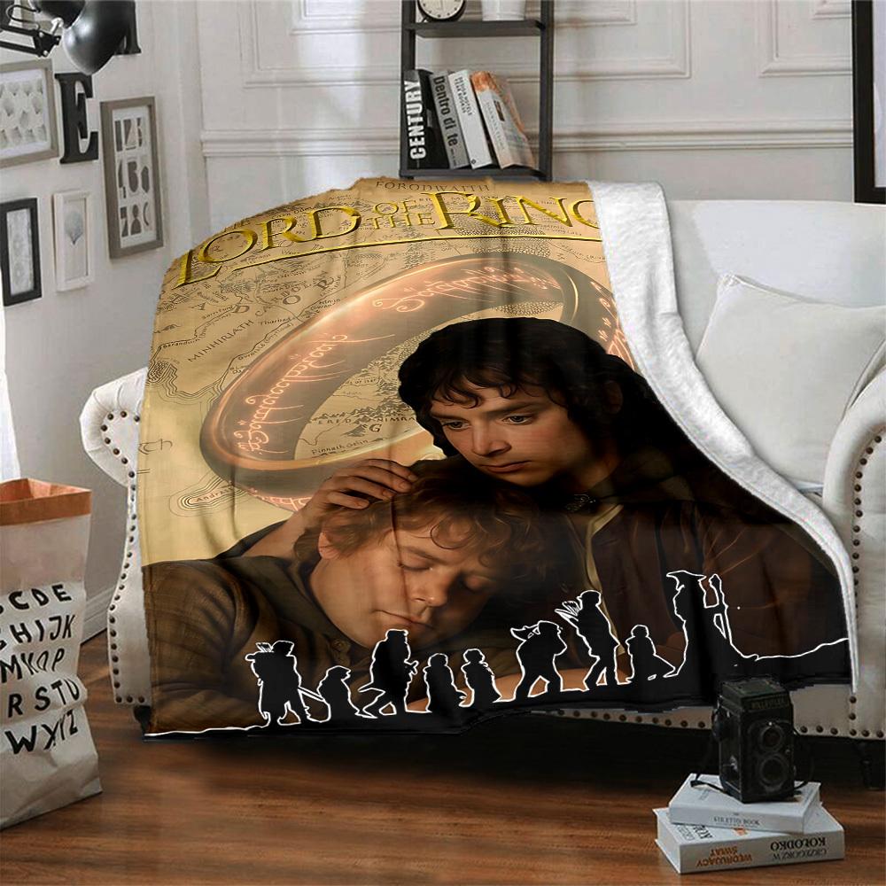 1pc Middle-earth Lord of the Rings Flannel Blanket - Soft Warm Throw for Home, Office, TravelL1369