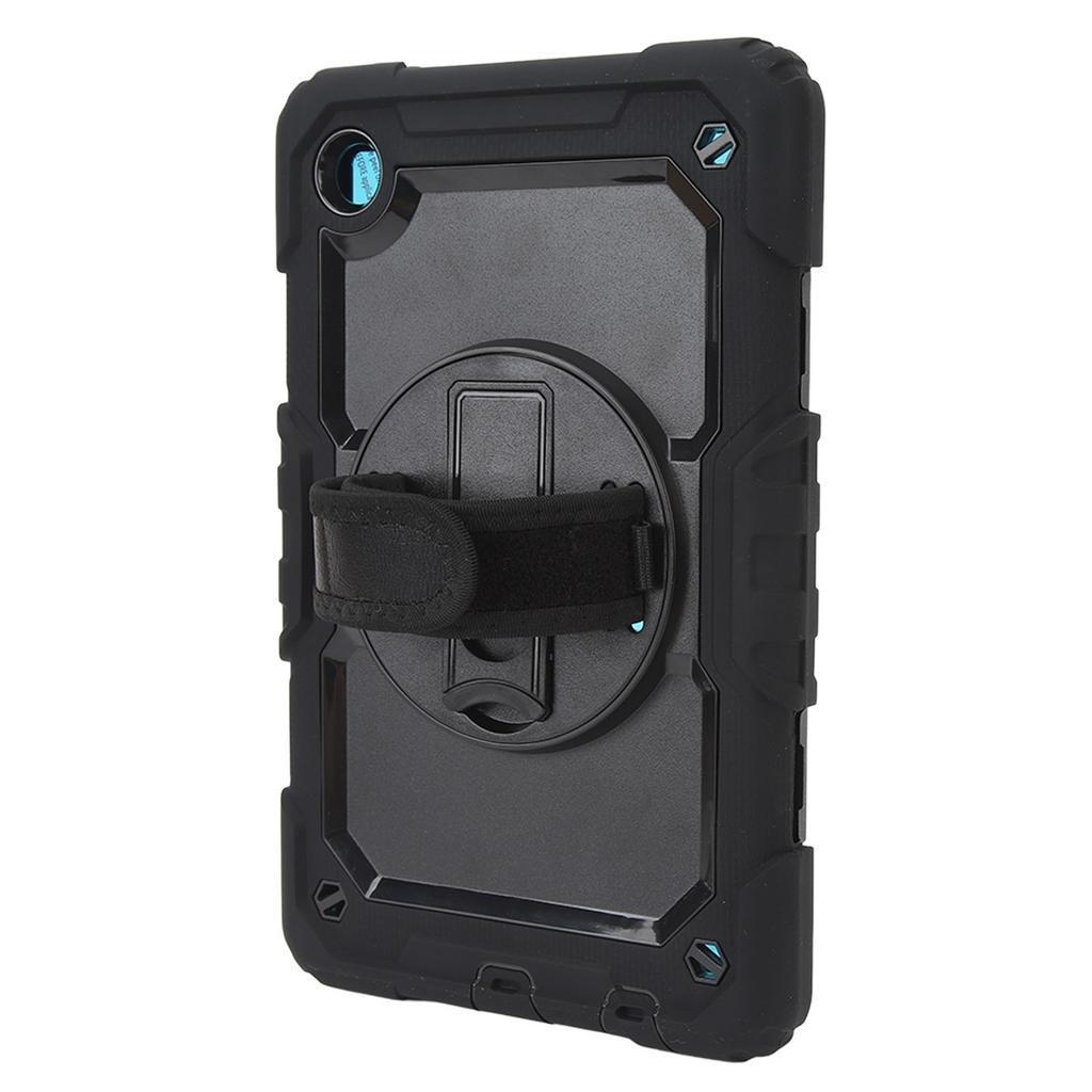 Tablet Protective Case with Shoulder Strap Pen Holder Hand Strap Kickstand Silicone Tablet Case for