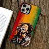 Bob Marley Sänger Handyhülle Für iPhone 17,16,15,14,13,12,11 Plus,Pro Max,XS,Bunte Silberne Handyhülle Funda Cover