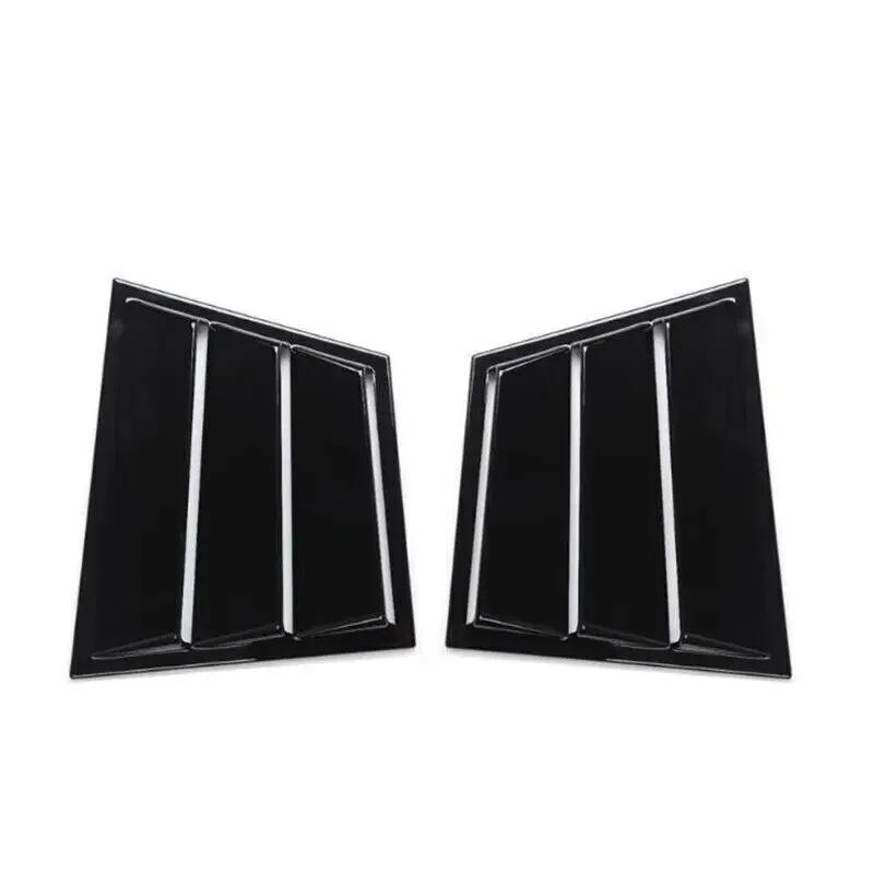 For Mazda 6 Atenza 2014 2015- ABS Plastic Rear Window Quarter Louver Scoop Cover Side Vent Trim Car Adhesive Accessories