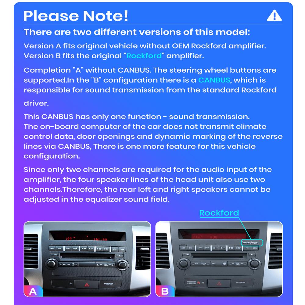 8 Zoll Android Autoradio Multimedia Video Player für Mitsubishi Outlander 2005-2011 mit Knopf Knopf Carplay WiFi BT 2 Din 2+32GB