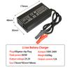 25.2V 10A 12A 28A Charger Smart Aluminum Case for 6S 22.2V Outdoor Li-ion Battery,Battery Pack Charger Built-in cooling fan