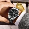 LIGE Men's Waterproof Luminous Quartz Watch – Dual Calendar, Multifunctional Business Wristwatch