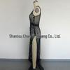 Women's Sequin Long Vacation Dress: Sexy Hollow-Out, Sun Protection Beach Cover-Up