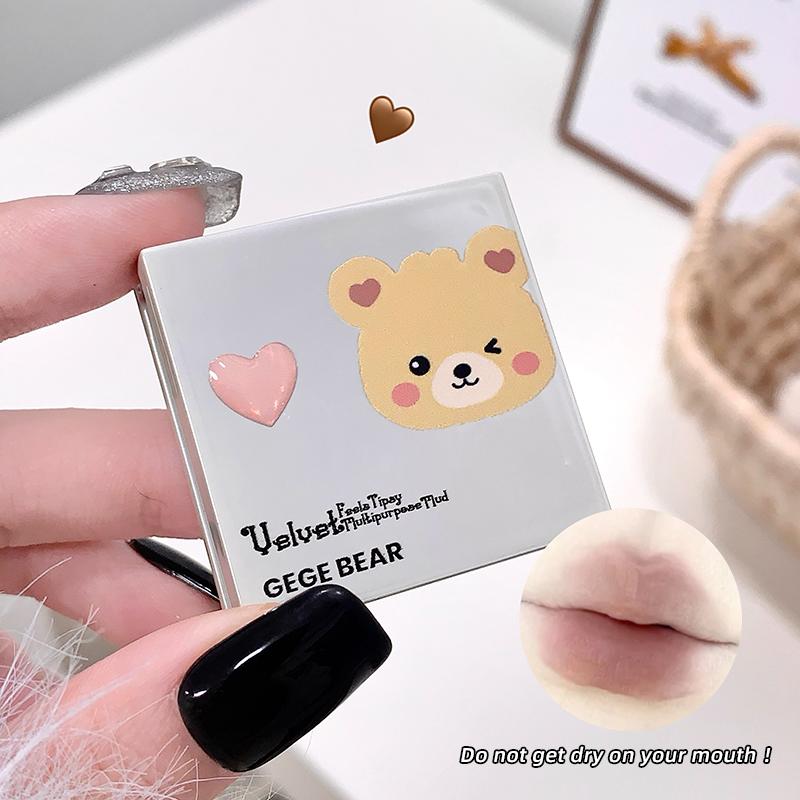 GEGE BEAR Velvet Feels Tipsy Mehrzweck-Schlamm-Rouge