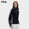FILA Women's Casual Half-Placket Knitted Sweater