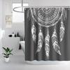 Colorful Theme Dreamcatcher Shower Curtain Feather Ornaments Hope Dreams Come True Art Print Polyester Fabric Bathroom Curtains