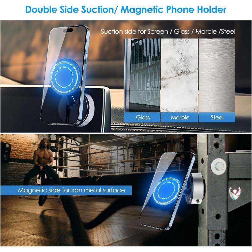 Suport Universal Multifuncțional cu Adsorbție pentru Telefon Mobil, Magnetic, cu Ventuză cu Vid, Suport Auto pentru Navigație Telefon