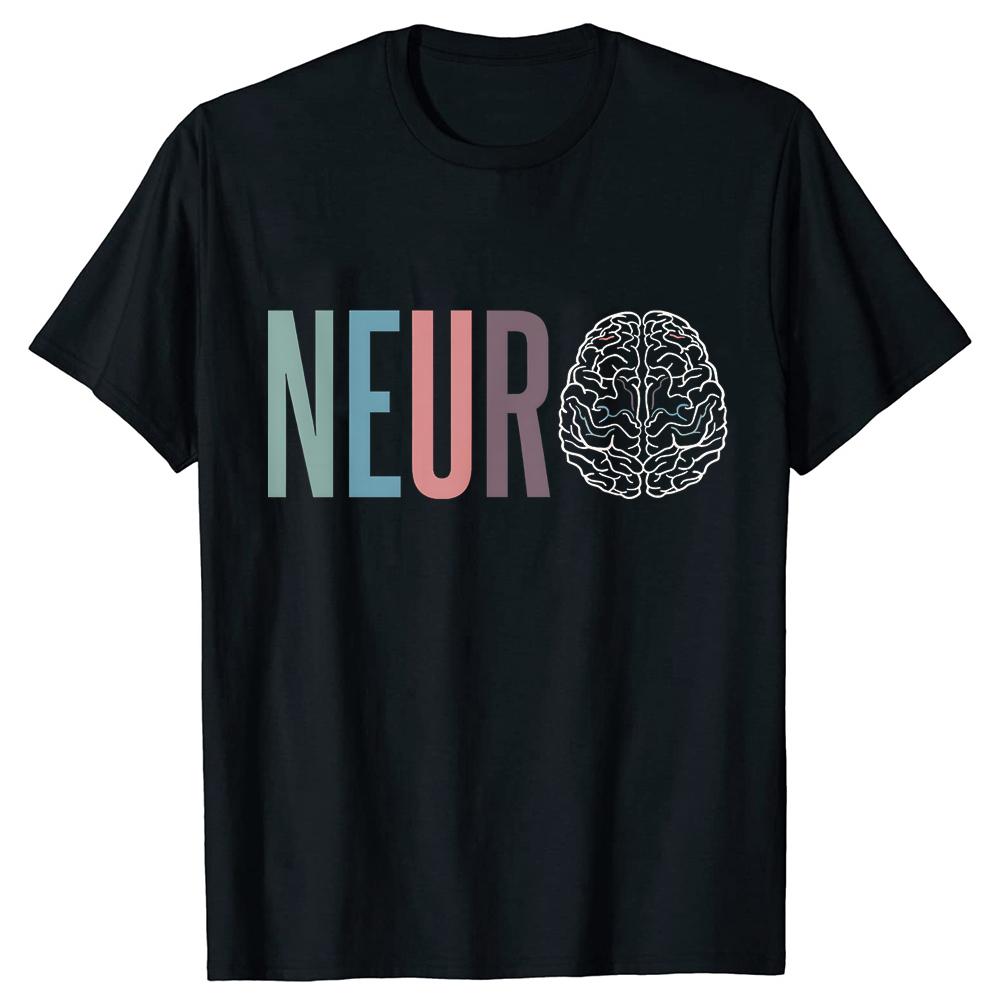 Neuro Nurse Brain Neurology Squad and Healthcare T Shirts Unisex Humor Streetwear Tee Shirt Short Sleeve Unisex Loose Clothing