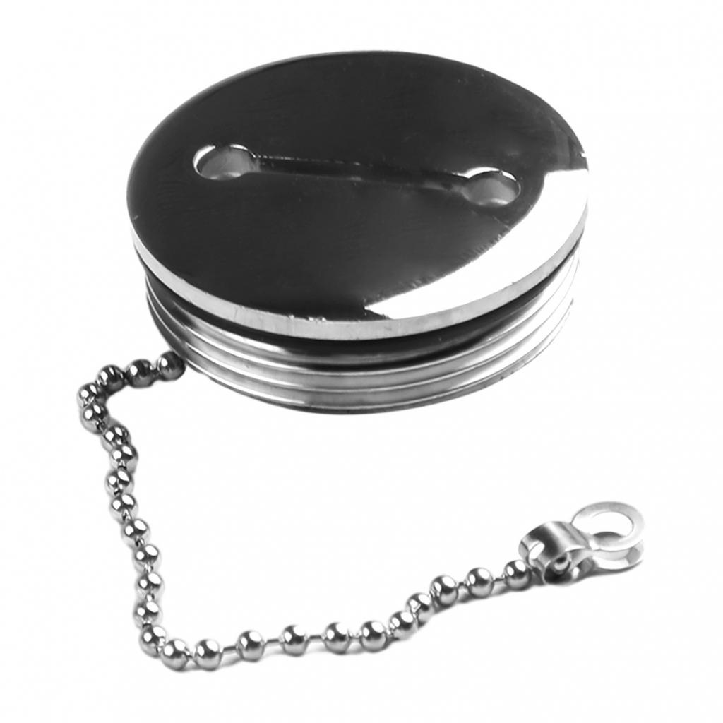 1 PZ 50MM Tappo Serbatoio Carburante Gas con Catena Ricambio Yacht Ferramenta di Ricambio