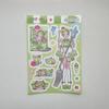 1/9pcs Korean Sweet Cool Girl Stickers Cute Cartoon Anime Girl Stickers Journal Diary Notebook Scrapbook Diy Decorative Stickers