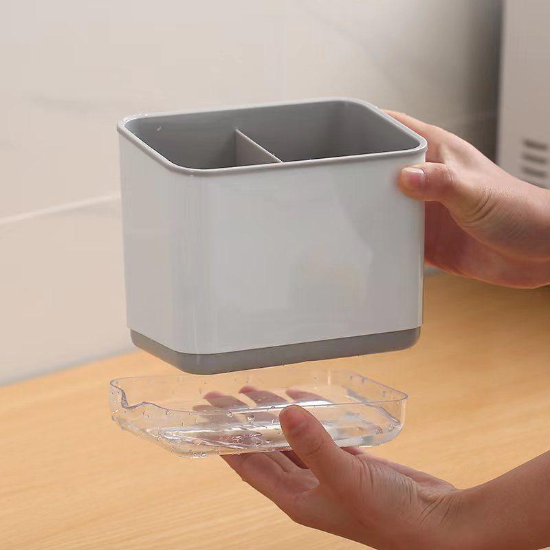 Kitchen Storage Solution: Multi-functional Anti-mold Chopstick Holder with Draining Tray.