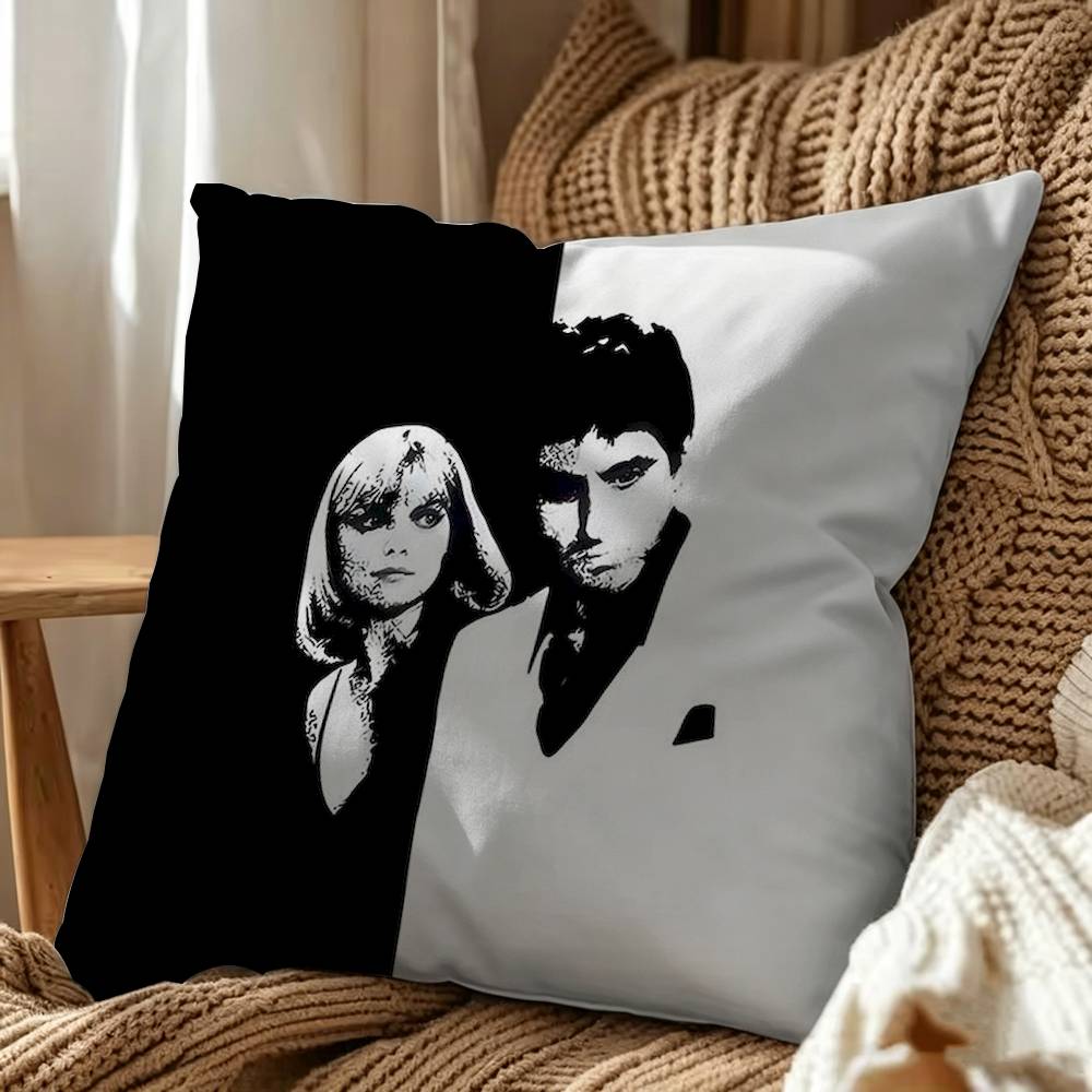 Hot movie Scarface Square Pillow Case Multi Sizes For Car Home Bedroom Decor Custom Valentine Gifts