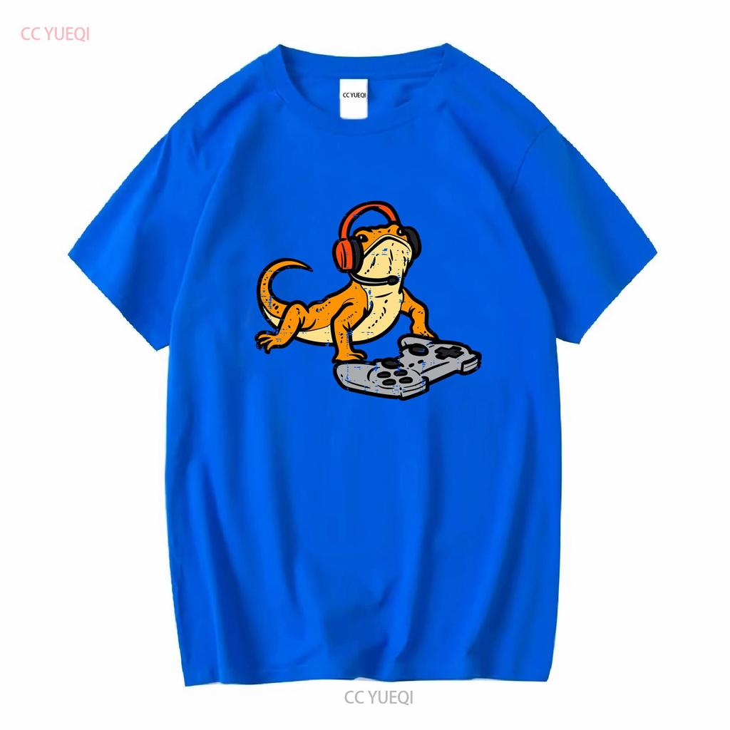 New Bearded Dragon Video Gaming Funny Gamer Animal SHIRT MADE IN USA Size S 3XL vintage Washed designer clothes Versatile Soft