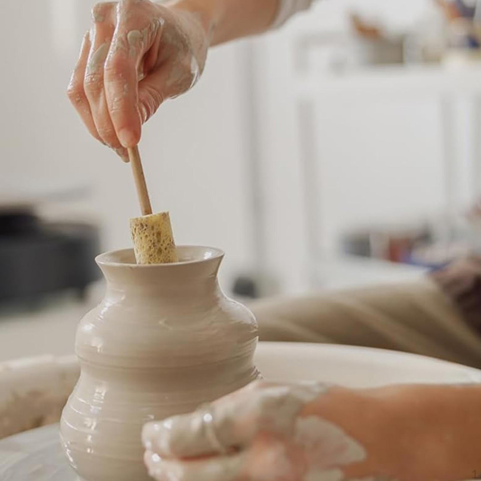 

Глиняна Кераміка Губка Задирка Ремонт Виготовлення Текстурування та Скульптура Багаторазовий Інструмент для Обрізання жовтий