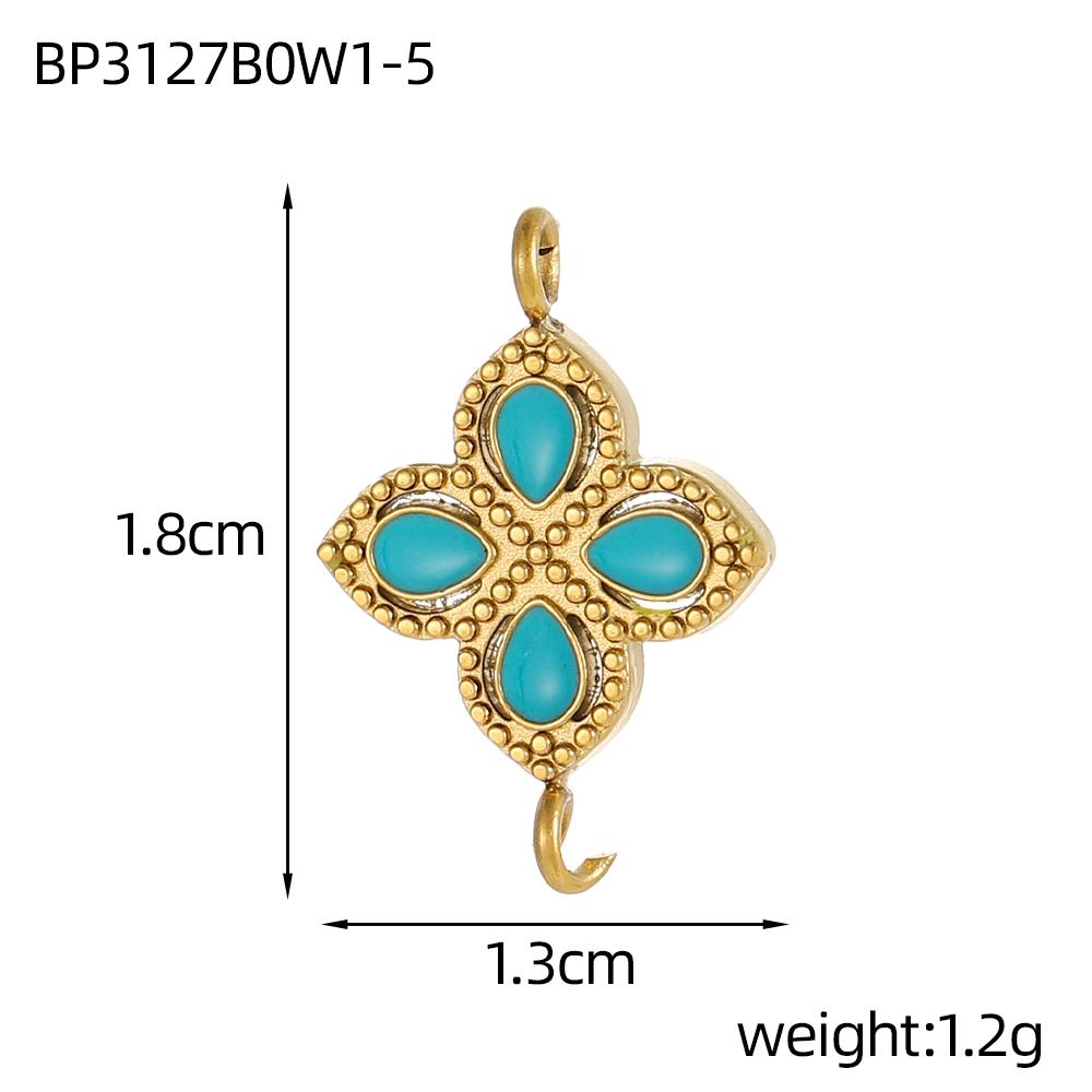 

CARLIDANA Creative Design Gold Plated DIY Handmade Jewelry Charms Clover Zircon Candy Color Small Pepper Necklace Enamel Pendant