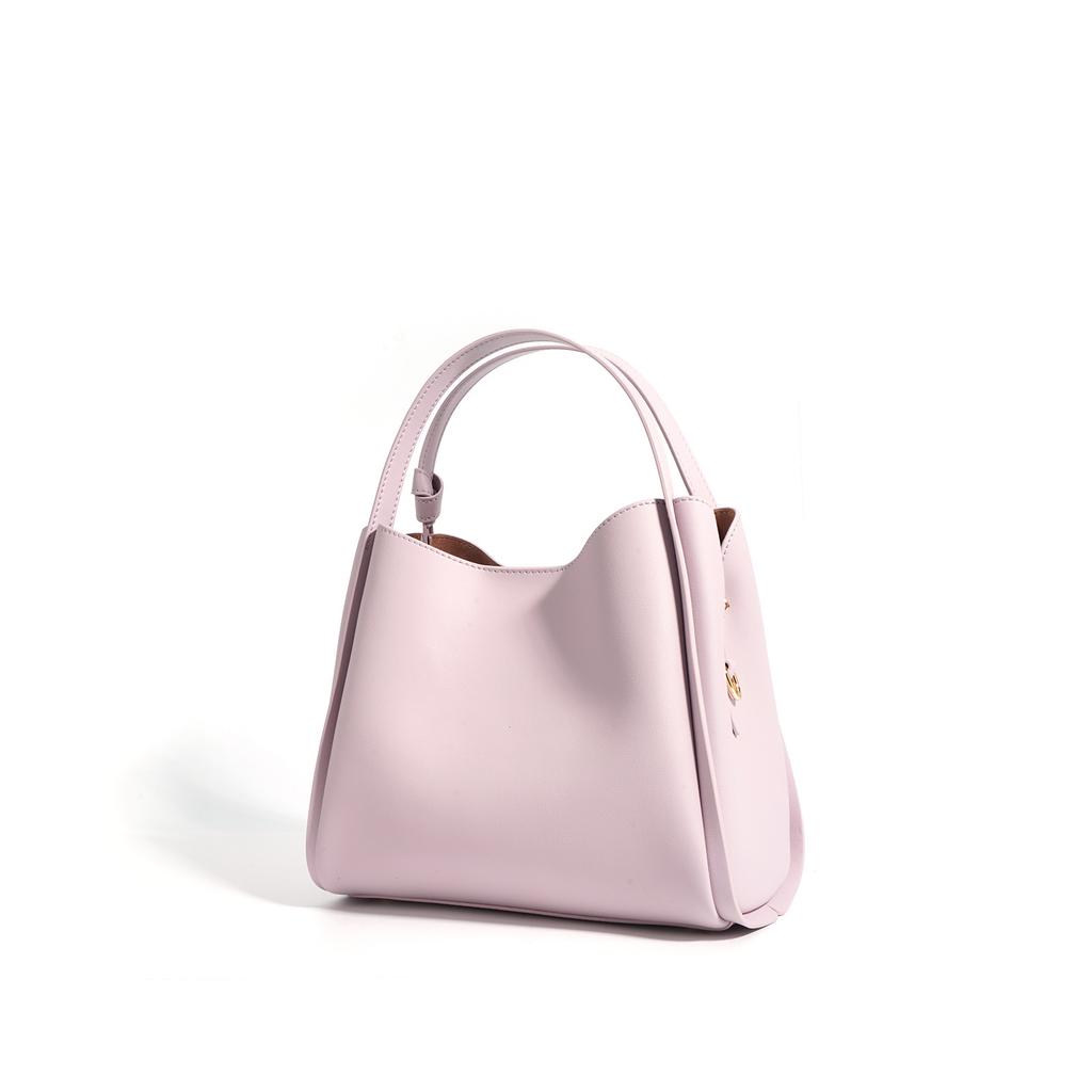 Early Spring Commuting Basket: Simple and Fashionable, Versatile Leather Single-shoulder Crossbody Handbag, Soft Leather