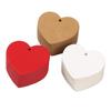 Heart-Tag Cowhide Paper Blank Heart-Shaped Card for Valentine's Day