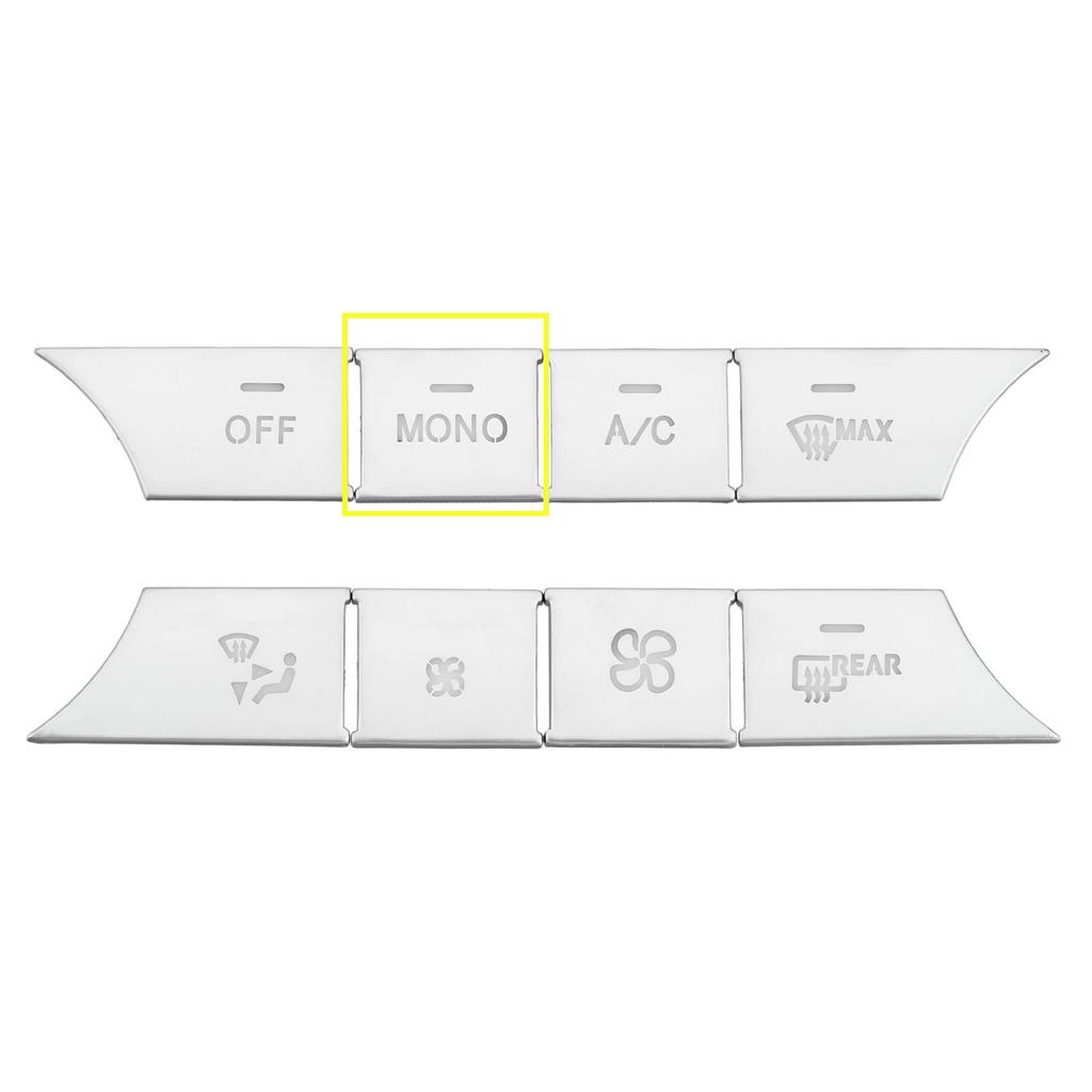 Car Console AC Media Volume Buttons Sequins Cover Trim Sticker For Fit Mercedes Benz C CLS GLK Class W204 X204 Auto