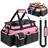 Multi-pocket Cleaning Bag Count Waterproof Home Cleaning Car Maintenance Storage Bag,Storage Organizer Handle Adjustable Divider