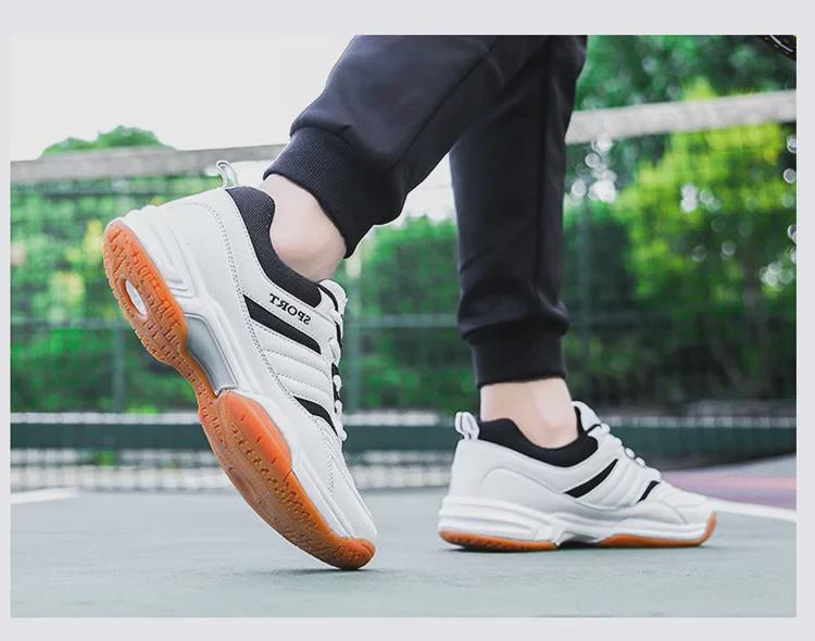 New Low-Top Badminton Shoes - Stylish Unisex Thick-Soled Tennis Footwear for Spring & Summer