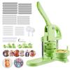 Button Maker Machine, 32 Mm / 58 Mm 2-in-1, Plastic Pin Maker with 200 Pcs Button Parts, Circle Cutter and Magic Book