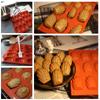 Silicone Madeline Cookies Pan 9 Cavities Madeline Mold Nonstick Baking Pan for Make Madeleine Cookies Baking Tool