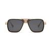 European and American metal frame sunglasses male personality outdoor driving sunscreen UV protection sunglasses tide