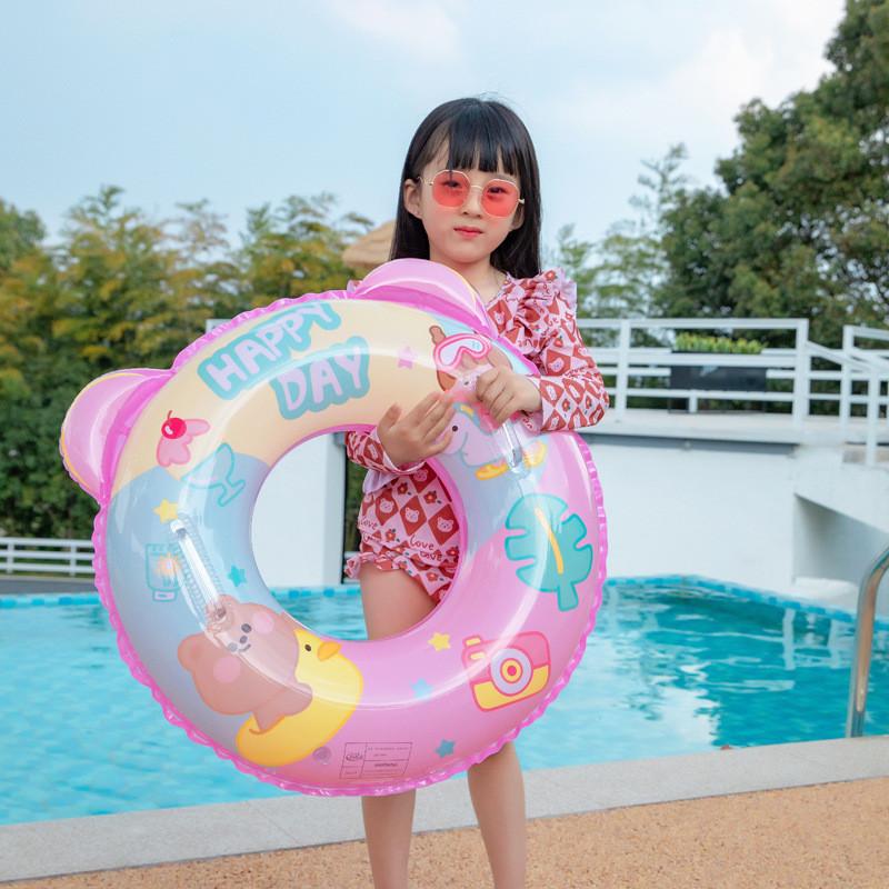 Dinosaur Inflatable Children's Swimming Ring Thickened Pvc Arm Floats Cartoon Design