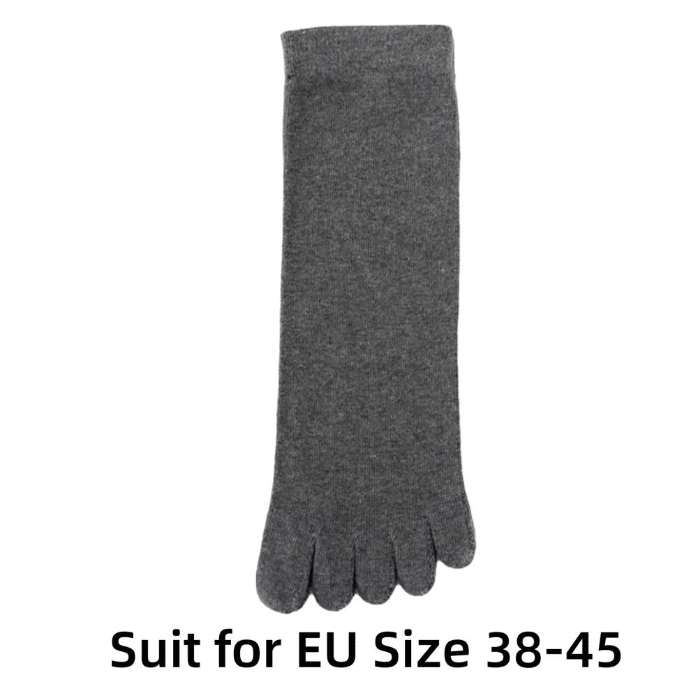 Comfortable Cotton Five Finger Socks Breathable Antibacterial Sports Socks Sweat-absorbing Split Toe Socks Men