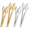 Stainless Steel Serving Tongs with Slotted Heads BBQ Buffet Food Clips Heat-Resistant Rust-Proof Hollow Chuck Design Kitchen Utensils