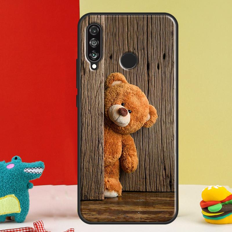 Cute Bear For Huawei Nova 5T 9 10 SE 12i 12s 11i Y91 Y90 Y60 Y70 Y72 Y61 P60 P30 Pro P20 P40 Lite Case