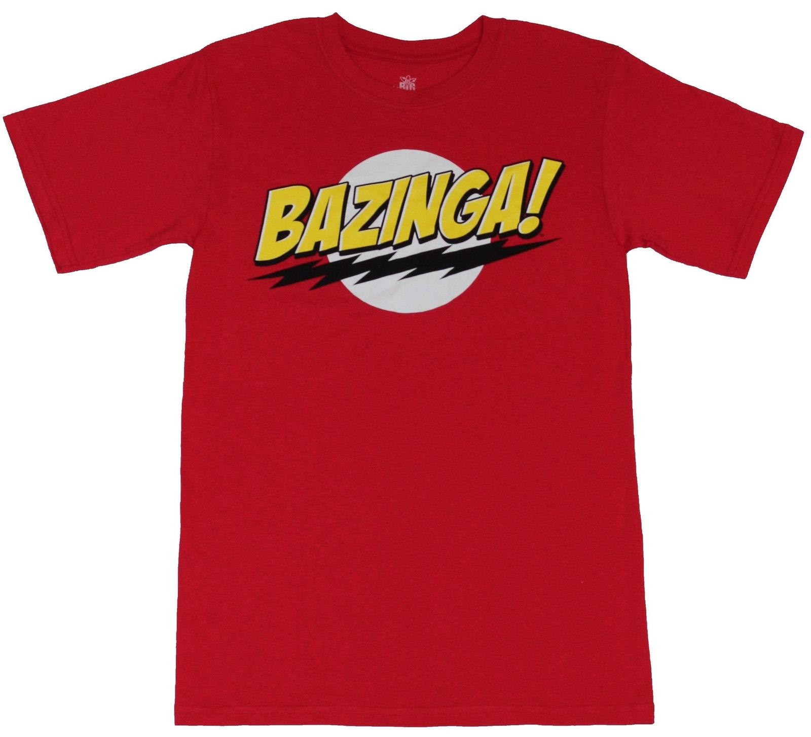 Big Bang Theory Mens T-Shirt - Bazinga! Circle Yellow Logo Image XXXL