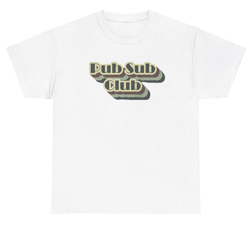 Pub Sub Club T Shirt Funny Sandwich Lover Silly Ironic Y2K Gen Z Dank Meme Tee
