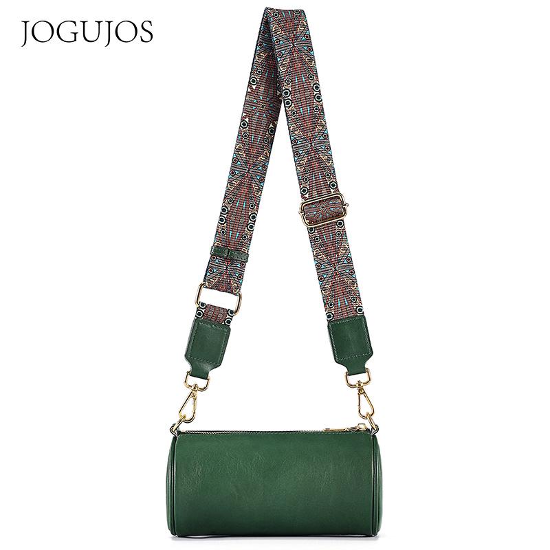 

JOGUJOS Genuine Leather Crossbody Bag - Korean Style, Vegetable Tanned, Versatile for Commutes and Sports