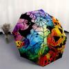 Halloween Watercolor Pumpkins Coasters Set of 4Umbrella, Portable 3-Fold Compact Umbrella,Christmas Gift ES603
