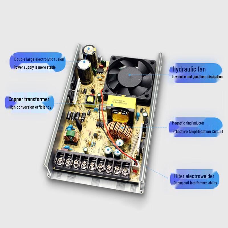 Beigong 12V 600W Outdoor Rainproof LED Driver Power Supply