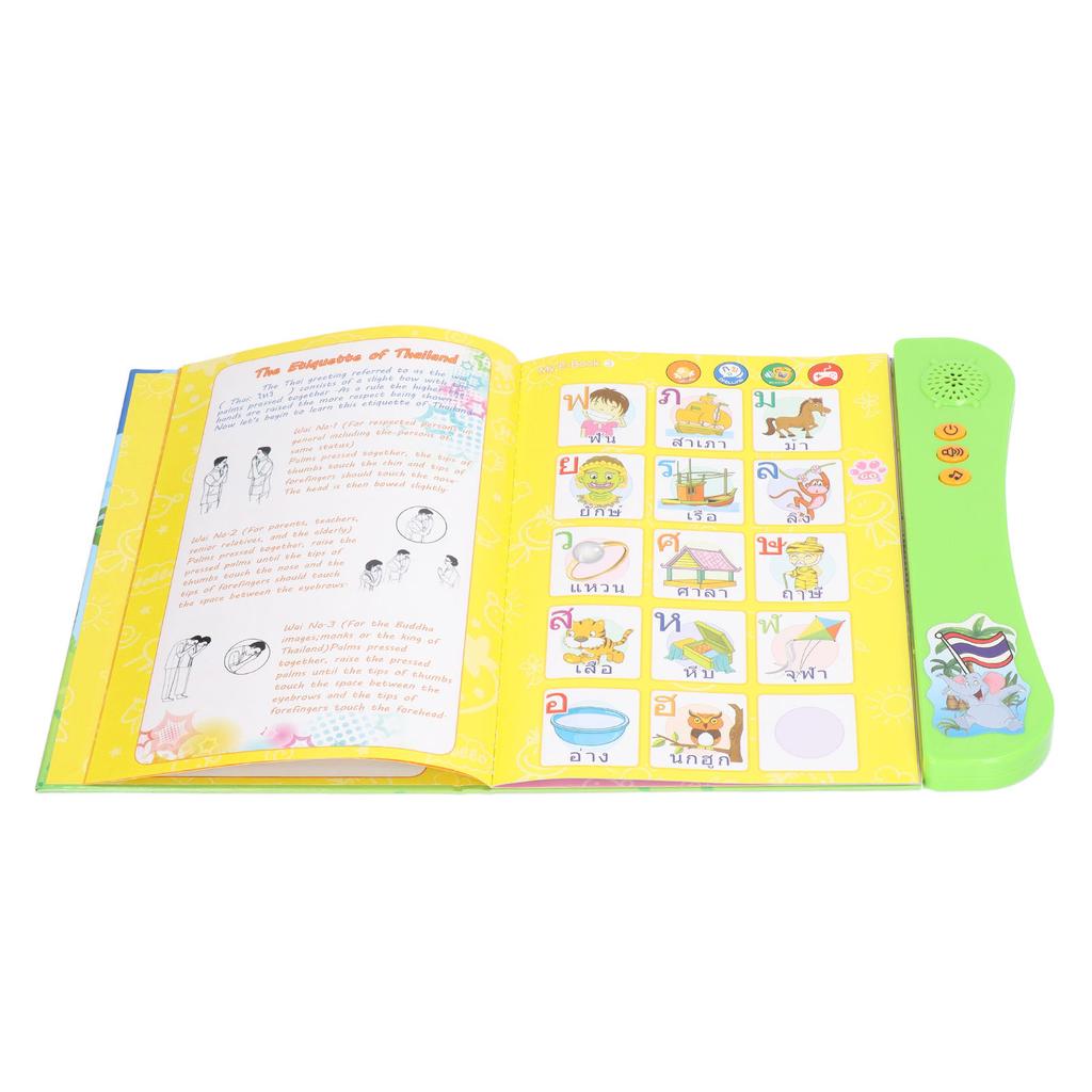 Language Learning Digital Book Thai English Sound Talking Book for Words Learning Preschool Education