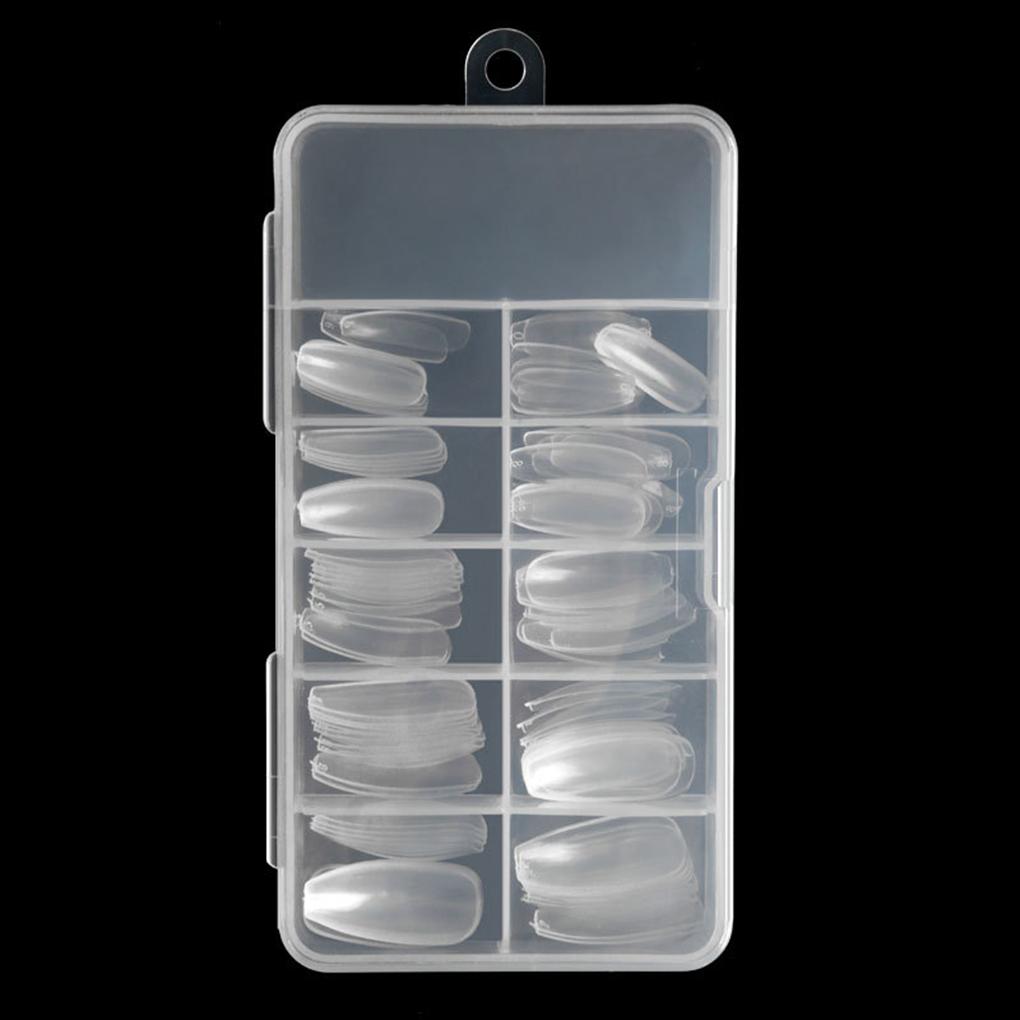 1 Set False Nail Elegant Wear-resistant Different Colors High-ranking Fine Workmanship New-style Magnificent Manicure Kit