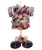 Teddy Bear Mail Order Alice Gelatoni Yukata Costume with Drawstring Bag and Jinbei Dragon Size Small Sandals, (Rising Design), (Gelatoni 1)