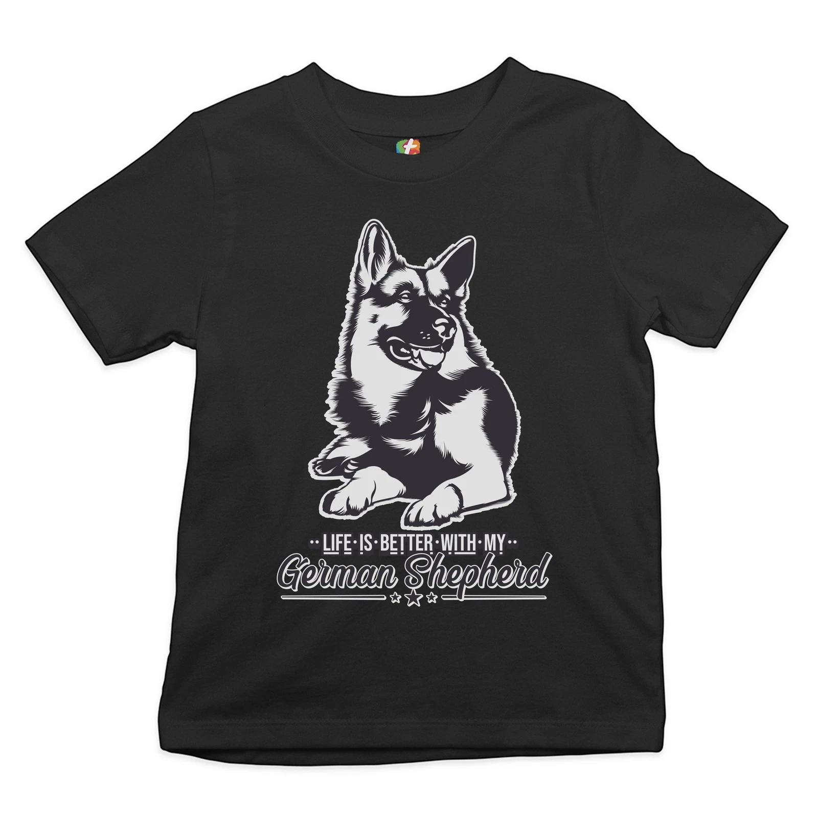 

Life is Better With My German Shepherd Youth kids boys T-Shirt Dog Lover Pet Kids 110