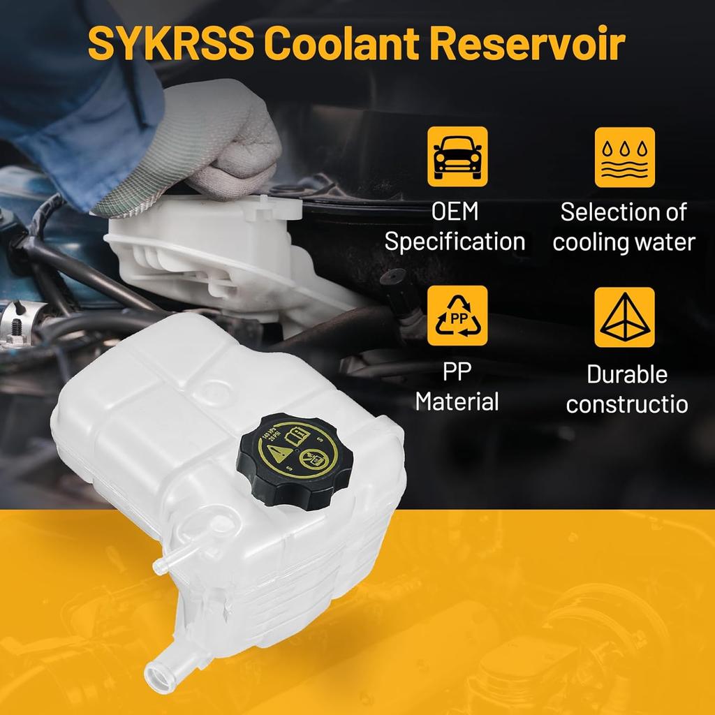 Coolant Reservoir Tank 603-383 Compatible With 2010-2016 Chevy Cruze 2012-2014 Chevy Orlando 2016- Cascada 2012-2017 Verano Replace 13256823 13465094