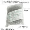 1/6W Carbon Film Resistors 5%: 1K, 1R, 4.7K, 5.1K, 10K, 100K, 4-Color Ring, 1/8W Full Series