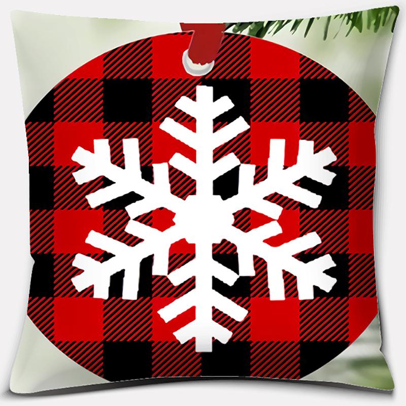 Christmas Gifts, Santa Claus, Deer, Christmas Greetings, Merry Christmas Series Pattern Pillowcase Party Pillowcase Decoration