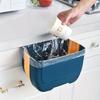 1pcs New Kitchen Wall-mounted Foldable Trash Can Household Plastic Hanging Debris Storage Barrel Multi-function Cabinet Door Hanging Type