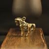 Brass 3D Zodiac Horse Keychain Pendant