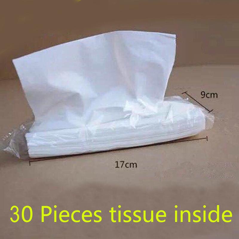 4 Pack Car Tissue With 30 Sheets Tissue In Side Per Pack For Car Tissue Box Paper Refill For Vehicle Home Bathroom Usage