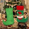 Cartoon fabric Christmas elf gift bag candy bag Christmas tree fireplace pendant Christmas party decoration