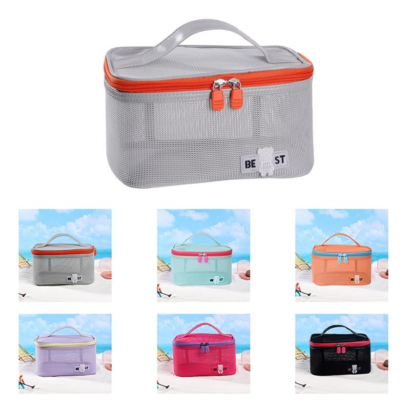 Kosmetiktasche Reise-Make-up-Tasche Große Kapazität Kosmetikbeutel Kulturtasche mit Griff Make-up-Organizer-Tasche für Damen
